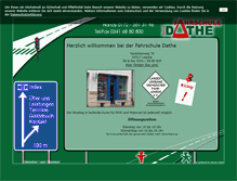 Tablet Screenshot of fahrschule-dathe.de